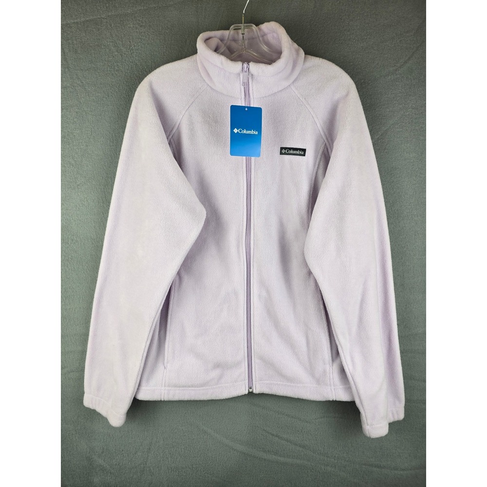 Columbia Benton Springs Fleece Jacket Women's XL Full Zip Lavender Purple NWT